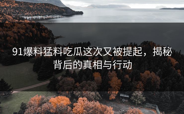 91爆料猛料吃瓜这次又被提起，揭秘背后的真相与行动